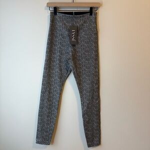 Lysse Leggings Size S Women’s Tweed Print Knit Pull On NWT